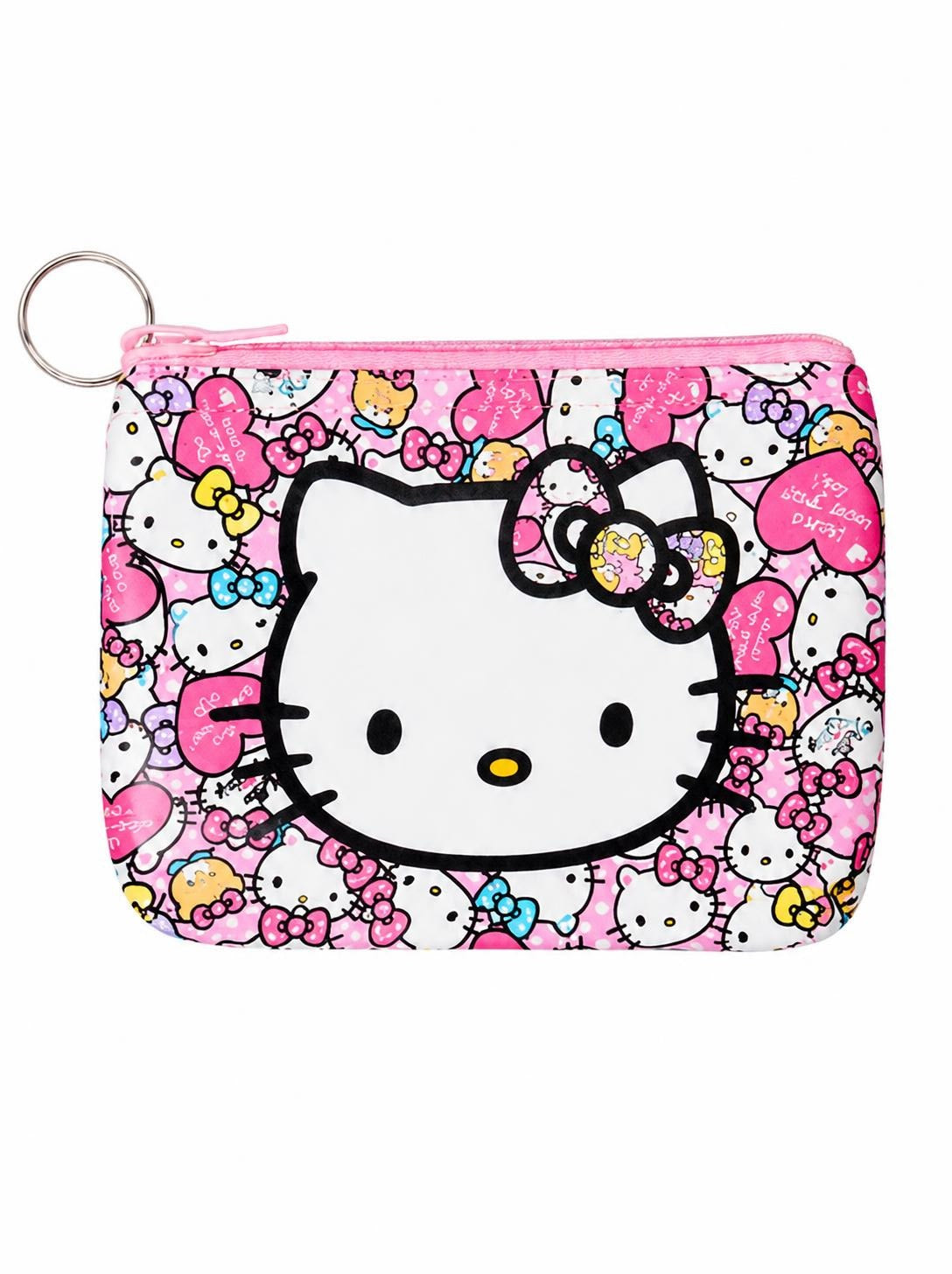 Pink hearts Hello Kiity purse