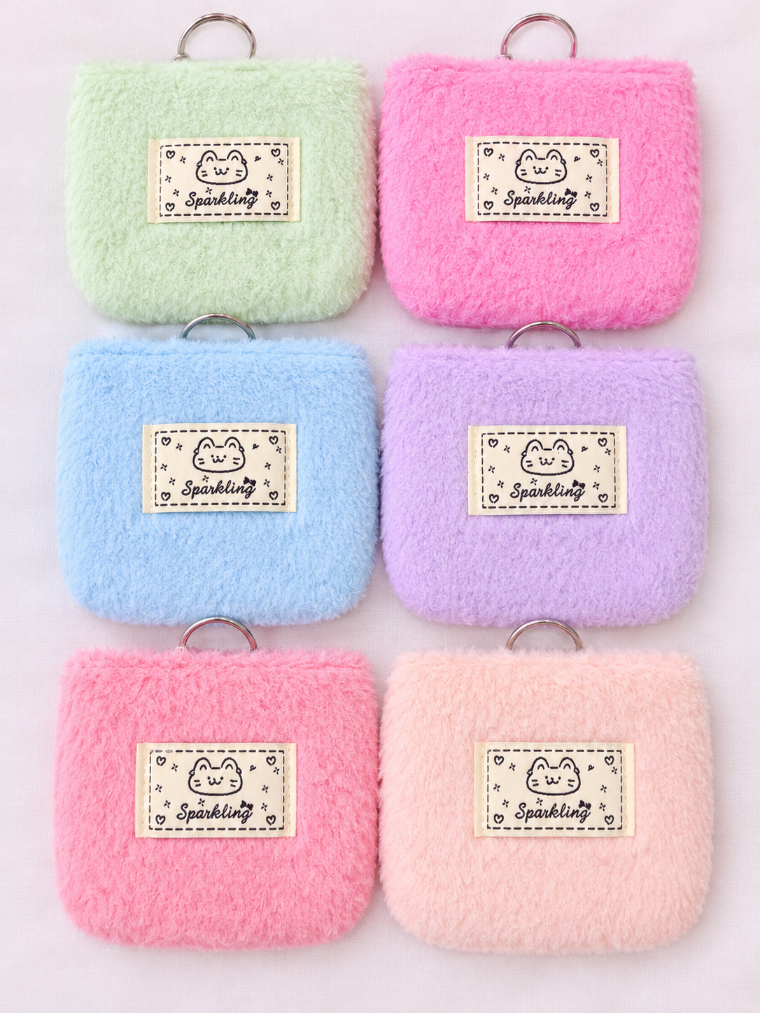 Cute fluffy coin purse