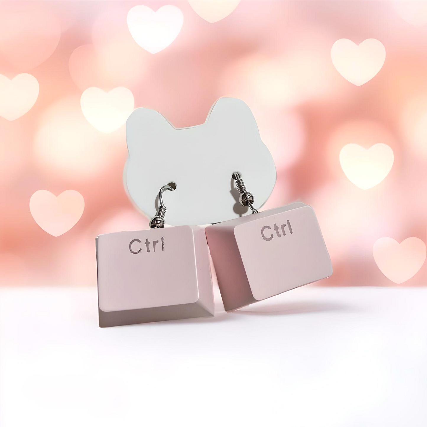 Pink Keyboard Earrings (CTRL)