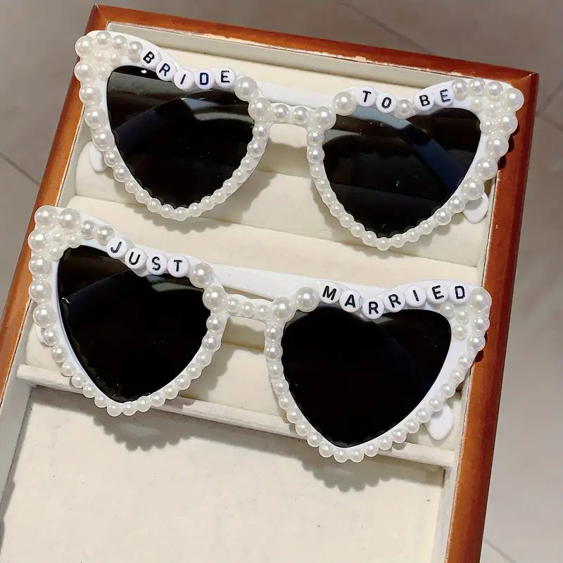 Personalised heart shaped sunglasses