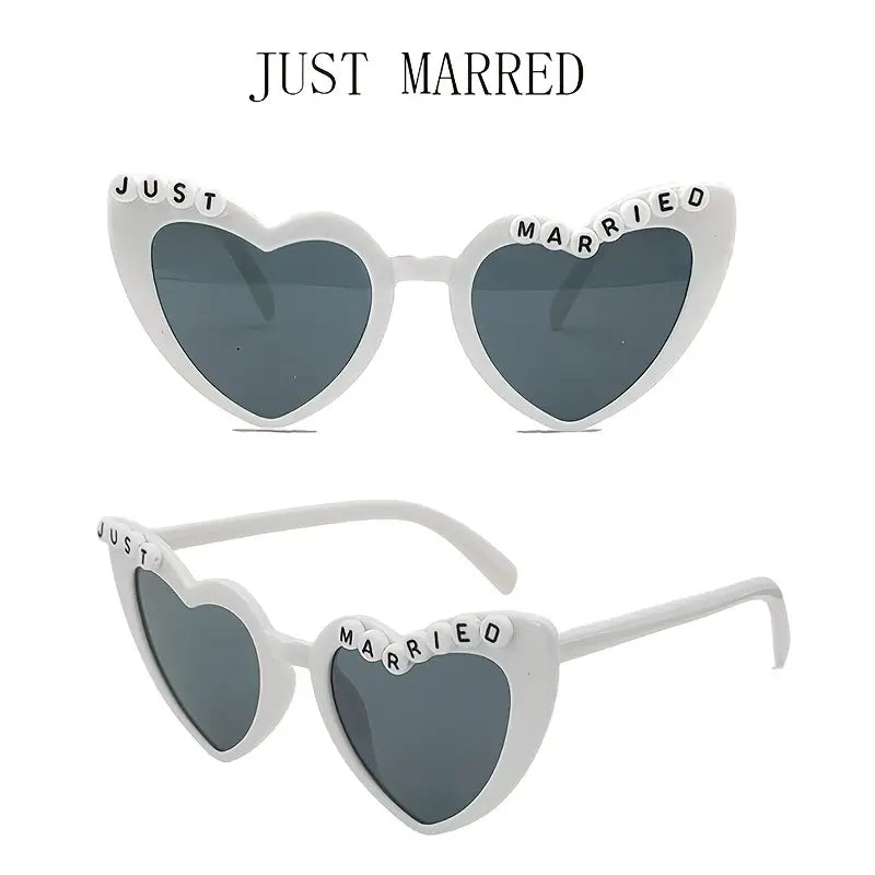 Personalised heart shaped sunglasses